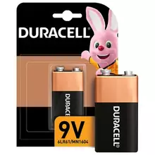 Батарейка Duracell Basic 6LR61 (КРОНА) Alkaline 1 шт. в блистере 9 В