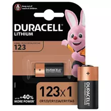 Батарейка Duracell Ultra CR123 Lithium 1 шт. в блистере 3 В