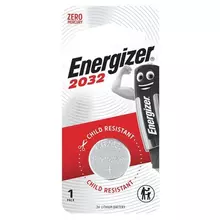 Батарейка Energizer CR 2032 литиевая 1 шт. в блистере