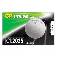 Батарейка GP Lithium CR2025 литиевая 1 шт. в блистере (отрывной блок) CR2025-7C5