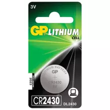 Батарейка GP Lithium CR2430 литиевая 1 шт. в блистере