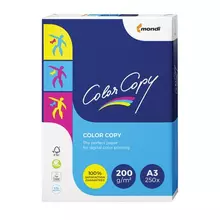 Бумага COLOR COPY большой формат (297х420 мм.) А3 200г./м2 250 л. для полноцветной лазерной печати А++ Австрия 161% (CIE)