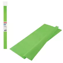 Бумага гофрированная/креповая 32г./м2 50х250 см. светло-зеленая в рулоне Brauberg