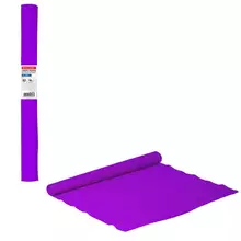 Бумага гофрированная/креповая 32г./м2 50х250 см. фиолетовая в рулоне Brauberg