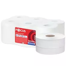 Бумага туалетная 170 м. FOCUS (Система Т2) 2-слойная цвет белый комплект 12 рулонов
