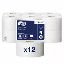 Бумага туалетная 200 метров Tork (Система T2) Universal 1-слойная комплект 12 рулонов