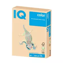 Бумага цветная IQ color большой формат (297х420 мм.) А3 80г./м2 500 л. тренд золотистая