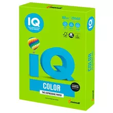 Бумага цветная IQ color А4 160г./м2 250 л. интенсив зеленая