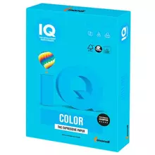 Бумага цветная IQ color А4 160г./м2 250 л. интенсив светло-синяя