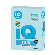 Бумага цветная IQ color А4 160г./м2 250 л. пастель голубая