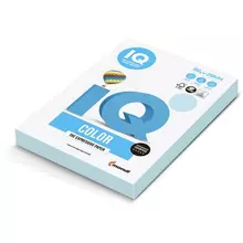 Бумага цветная IQ color А4 160г./м2 250 л. пастель голубой лед