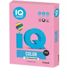 Бумага цветная IQ color А4 160г./м2 250 л. пастель розовая