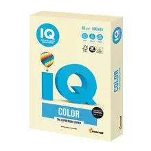 Бумага цветная IQ color А4 80г./м2 500 л. пастель ванильная
