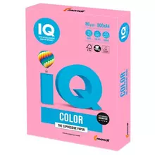 Бумага цветная IQ color А4 80г./м2 500 л. пастель розовая