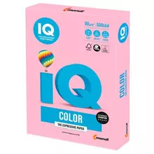 Бумага цветная IQ color А4 80г./м2 500 л. пастель розовый фламинго