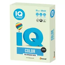 Бумага цветная IQ color А4 80г./м2 500 л. пастель светло-зеленая