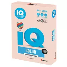 Бумага цветная IQ color А4 80г./м2 500 л. пастель темно-кремовая