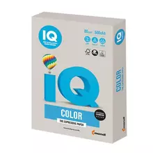 Бумага цветная IQ color А4 80г./м2 500 л. тренд серая