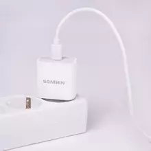 Быстрое зарядное устройство для iPhone (220В) Sonnen порт Type-C выходной ток 2A белое