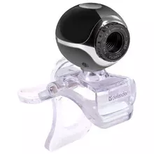 Веб-камера Defender C-090, 0,3 Мп, микрофон, USB 2.0, регулируемое крепление, черная