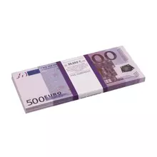 Деньги шуточные "500 евро", упаковка с европодвесом