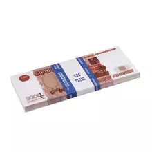 Деньги шуточные "5000 рублей" упаковка с европодвесом