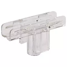 Держатель рамки POS Т-образный для сборки напольной стойки для трубок диаметром 9 мм.