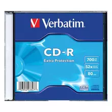 Диск CD-R VERBATIM DL 700 Mb 52х Slim Case