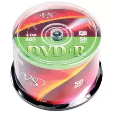 Диски DVD+R VS 47 Gb 16x комплект 50 шт. Cake Box