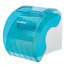 Диспенсер для бытовой туалетной бумаги Laima тонированный голубой