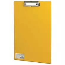 Доска-планшет Brauberg "Comfort" с прижимом А4 (230х350 мм.) картон/ПВХ Россия желтая