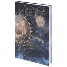 Ежедневник недатированный А5 (145х215 мм.) ламинированная обложка с фольгой 128 л. Staff "Astrology"