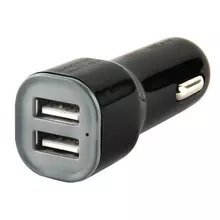 Зарядное устройство автомобильное RED LINE AC-1A кабель для IPhone (iPad) 1 м. 2 порта USB выходной ток 1 А черное