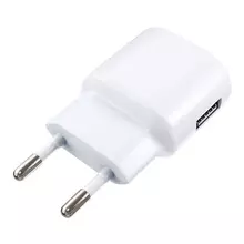Зарядное устройство сетевое (220 В) RED LINE ТС-1A, кабель для IPhone (iPad) 1 м. 1 порт USB, выходной ток 1 А, белое