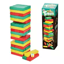 Игра настольная Башня "Торре" окрашенные деревянные блоки "Десятое Королевство"
