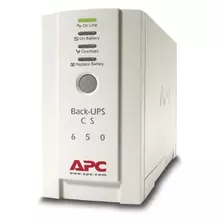 Источник бесперебойного питания APC Back-UPS , 650 VA (400 W) 3 розетки IEC 320, белый