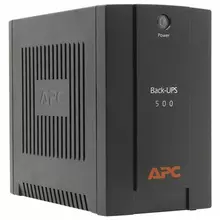 Источник бесперебойного питания APC Back-UPS 500VA (300 W) 3 розетки IEC 320 черный