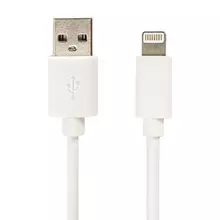Кабель белый USB 2.0-Lightning 1 м. Sonnen медь для передачи данных и зарядки iPhone/iPad