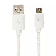 Кабель белый USB 2.0-micro USB, 1 м. Sonnen, медь, для передачи данных и зарядки
