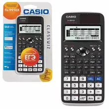 Калькулятор инженерный CASIO FX-991EX-S-ET-V (166х77 мм.) 552 функции, двойное питание, сертифицирован для ЕГЭ