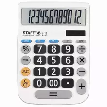 Калькулятор настольный Staff Plus DC-999-12 (194x136 мм.) 12 разрядов двойное питание большие кнопки