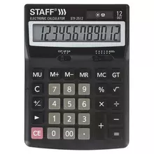 Калькулятор настольный Staff STF-2512 (170х125 мм.) 12 разрядов двойное питание
