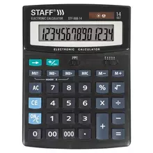 Калькулятор настольный Staff STF-888-14 (200х150 мм.) 14 разрядов двойное питание