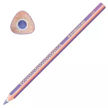 Карандаш цветной утолщенный Staedtler "Noris club" 1 шт. трехгранный грифель 4 мм. фиолетовый