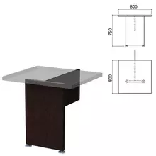 Каркас модуля стола приставного "Приоритет" (800х800х750 мм.) венге К-920