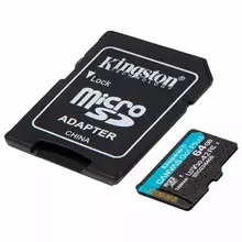Карта памяти microSDXC 64GB Kingston Canvas Go Plus UHS-I U3, 170 Мб/с (class 10) 