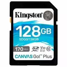 Карта памяти SDXC 128GB Kingston Canvas Go Plus UHS-I U3 170 Мб/с (class 10)