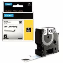 Картридж для принтеров этикеток DYMO Rhino 24 мм. х 55 м. лента виниловая чёрный шрифт белая