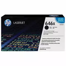 Картридж лазерный HP ColorLaserJet CM4540 №646X черный оригинальный ресурс 17 000 страниц