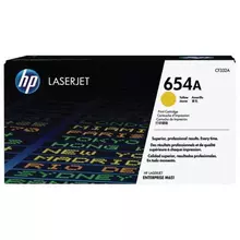 Картридж лазерный HP LaserJet M651n/M651dn/M651xh №654A желтый оригинальный ресурс 15000 страниц